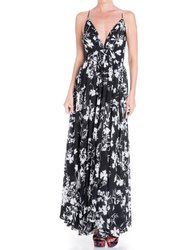 Enchanted Garden Maxi Dress - Dahlia Black