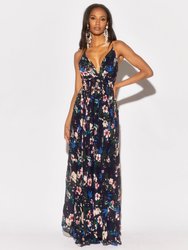 Enchanted Garden Maxi Dress - Wildflower Navy - Wildflower Navy