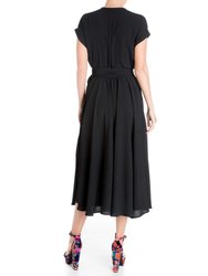 Jasmine Midi Dress - Black