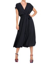 Jasmine Midi Dress - Black