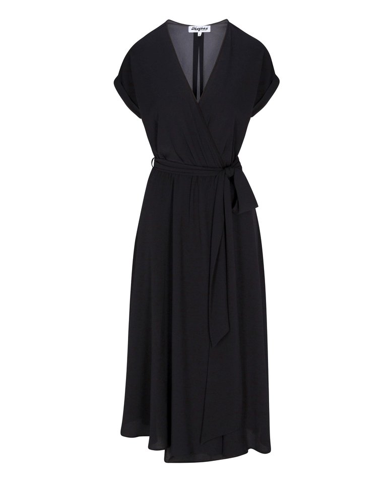 Jasmine Midi Dress - Black