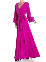 LilyPad Maxi Dress - Magenta