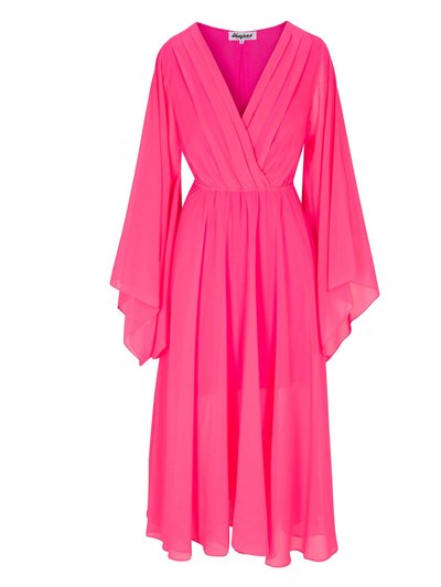 Meghan Fabulous Sunset Midi Dress - Neon Pink product