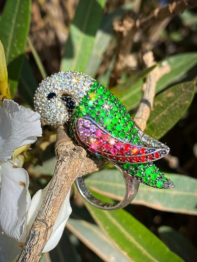 Meghan Fabulous Tropical Parrot Ring product