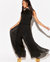 Wild Orchid Pleat Jumpsuit - Black