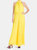 Wild Orchid Pleat Jumpsuit - Yellow - Yellow