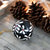 Black Mistletoe Print Ornament - Black