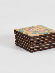 Boho Country Wooden Coasters - Set Of 6