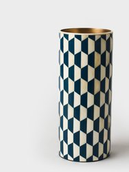 Geo Vases - Blue/White