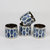 Gramercy Napkin Ring Set - Indigo & White