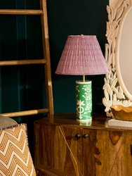 Green Floral Vines Table Lamp