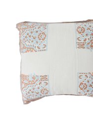 Native Narrative Border Pattern Jacquard Pillow