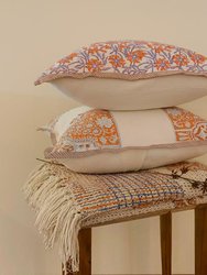 Native Narrative Border Pattern Jacquard Pillow