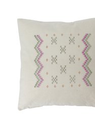 Native Narrative Criss-Cross Woven Pillow