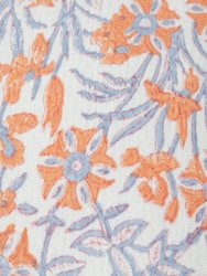 Native Narrative Floral Pattern Jacquard Pillow
