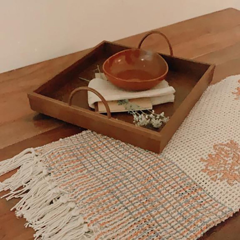 Native Narrative Knotted Throw