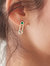 Rainbow Safety Pin Ear Stud