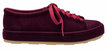 Be Flocked Lace-Up Sneaker - Burgundy