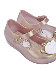 Mini Melissa Rose Gold Mini Ultragirl Beauty & The Beast - Rose Gold