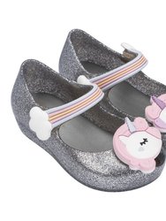 Mini Melissa Silver Ultragirl Unicorn - Silver