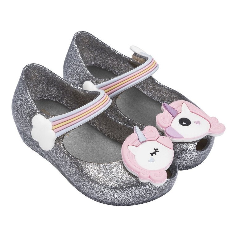 Mini Melissa Silver Ultragirl Unicorn - Silver