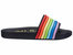 Women's 3D Rainbow Beach Slide In Black - Black