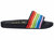 Women's 3D Rainbow Beach Slide In Black - Black