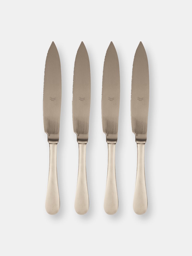 American Steak Knife Set Of 4 Ice Champagne