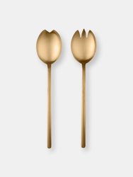 Salad Servers (Fork And Spoon) Due Ice Oro