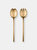 Salad Servers (Fork And Spoon) Due Ice Oro