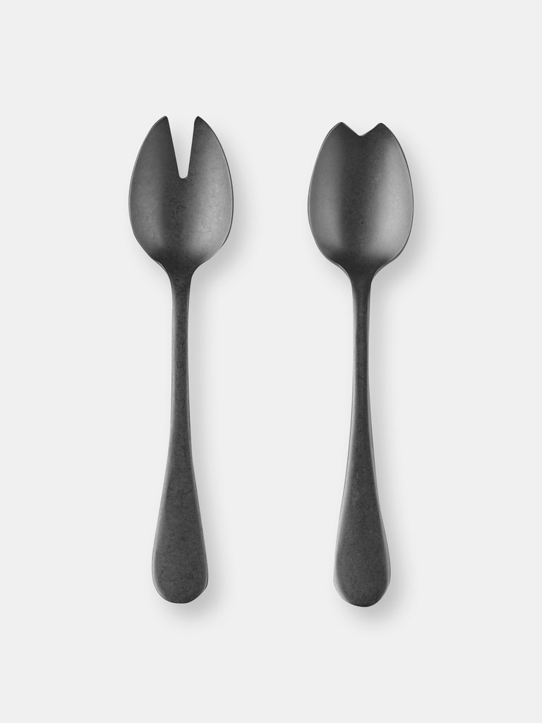 Salad Servers (Fork and Spoon) VINTAGE ORO NERO