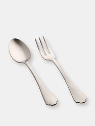 Serving Set (Fork and Spoon) DOLCE VITA PEWTER CHAMPAGNE