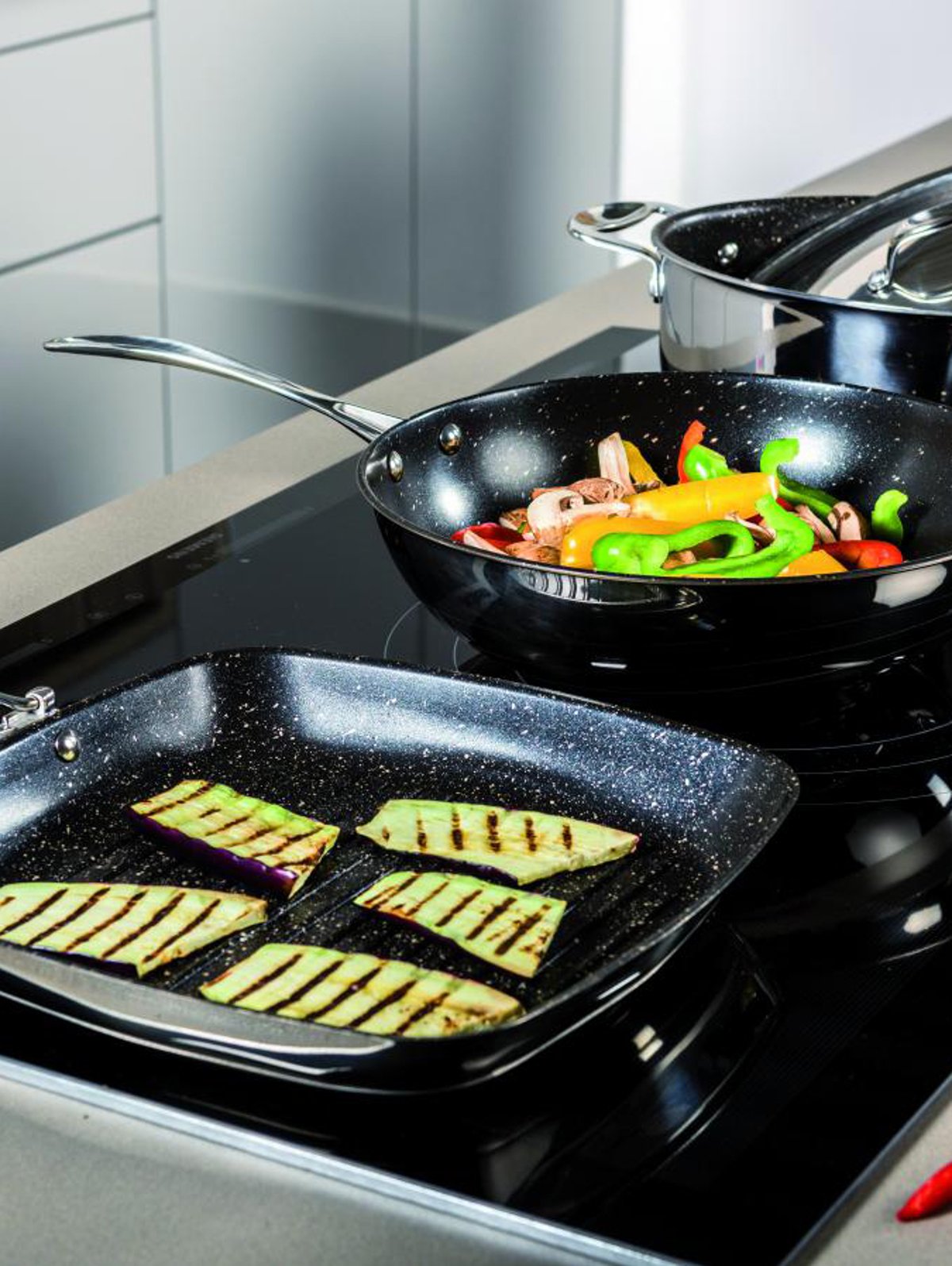 Frying pan 28 cm with non-stick coating Glamour Stone - Glamour