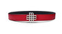 Reversible Signature Belt 25 mm - Red & Black | Silver Buckle