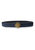 Reversible Signature Belt 32 mm - Black & Navy Blue | Golden Buckle