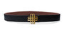 Reversible Signature Belt 32 mm - Brown & Black | Golden Buckle