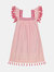 Sandrine Women's Reversible Tassel Dress Stripe - Rose/Pink