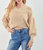 Cropped Ribbed-Knit Sweater - Warm Taupe