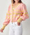 Heart Button-Front Cardigan - Pink Sage Combo