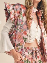 Jenni Floral Puffer Vest