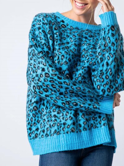 &merci Leopard Mohair Crewneck Sweater product