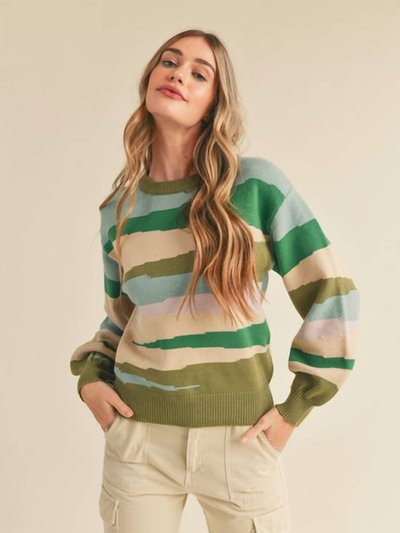 &merci Martha Sweater In Olive Multi product
