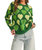 Pearl Embellished Heart Sweater - Green