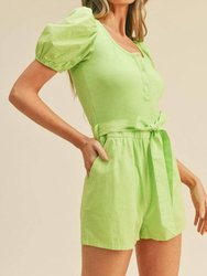 Puff Sleeve Romper