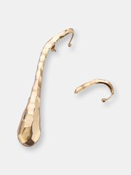 Snake Single Ear Earring With Forward Helix Ear Cuff