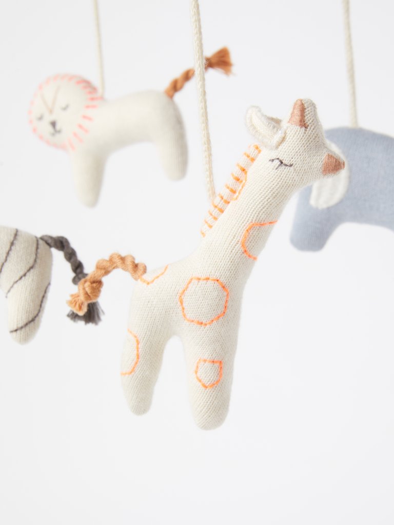 Organic Cotton Safari Baby Mobile 