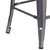 24" High Powder Coated Backless Metal Counter Stool with Clear Coat Finish and Plastic Floor Glides for Indoor Use