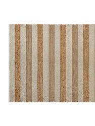 5' x 7' Indoor Handwoven Jute Blend Area Rug