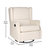 Abby 3-in-1 Wingback Manual Recliner Rocker Swivel Glider Chair