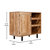 Aloise Bar And Sideboard With Storage Cabinet, Hanging Stemware Holders And Bottle Storage